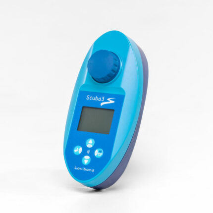 Pooltestare Scuba III chl. Alkalinitet pH cyan