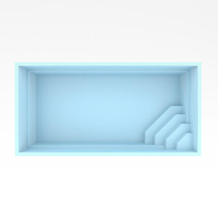 Fiberpool modell Lissabon 6 x 3 x 1