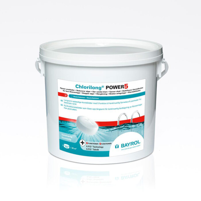 Chlorilong Power 5  5 funktions multitablet 250 gr. 5 kg