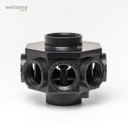 Collector hoved f. Bilbao filter  f. 8 arm 1 1/2"  Topmonteret