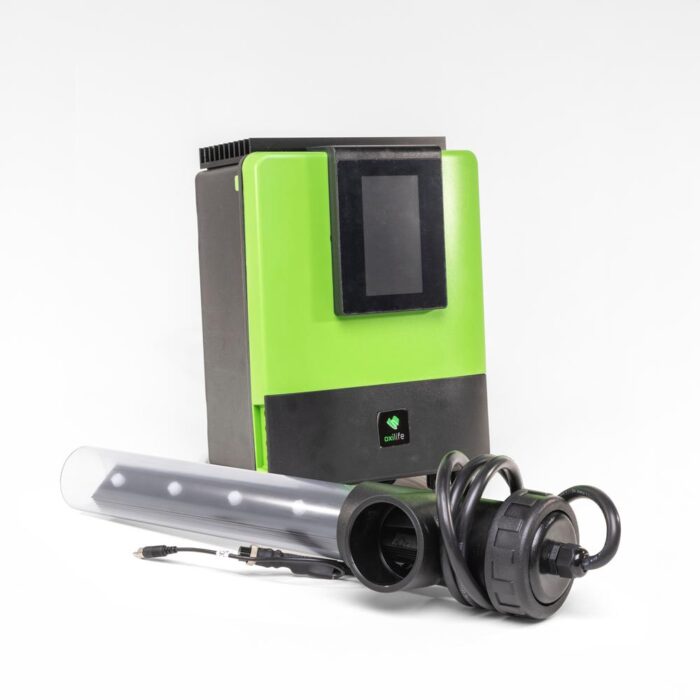 Oxilife 2.  Med touch-display. Frit klor inkl. flowkontrol