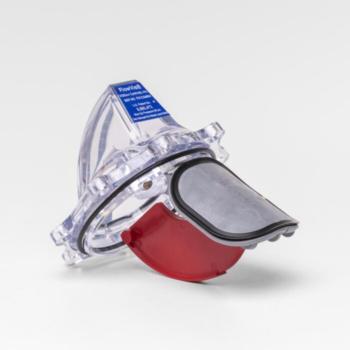 Transparent lock för FlowVis 63/75 mm