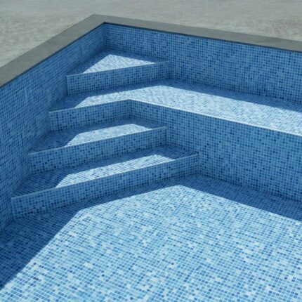 Hörntrappa med Sittbänk - |Pool