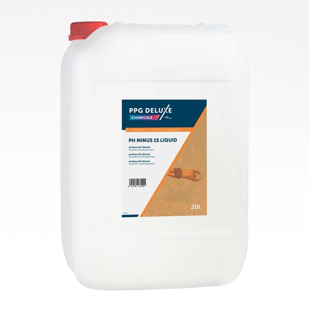 17-1000047_welldana_0_ph_minus_flydende_20l pH Minus flytande 20 liter PPG Deluxe - Reducerar pH-värdet i vattnet - |Vattenbehandling